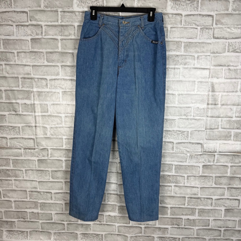 Roughrider by Circle T Vintage Western High Waist Jeans Medium Wash Blue 11/12